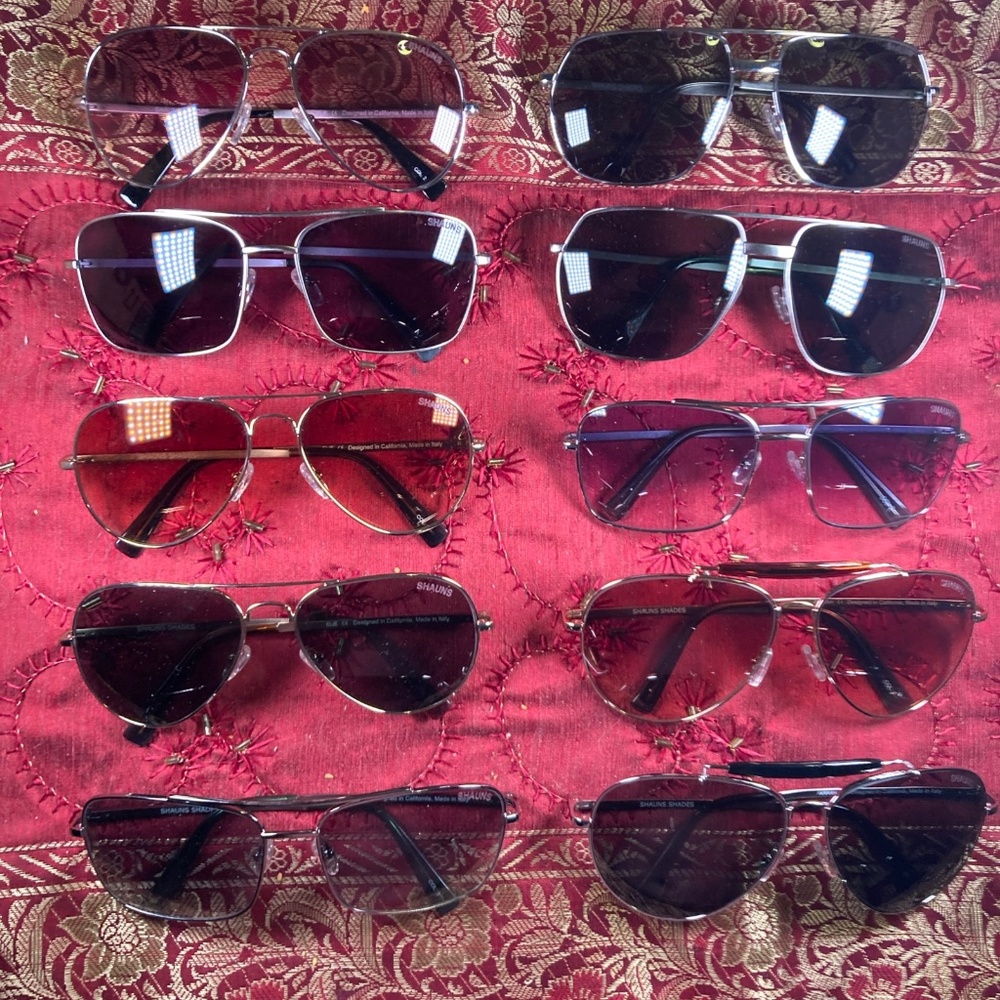 Shaun’s Shades Dealer Samples—Men’s Sunglasses